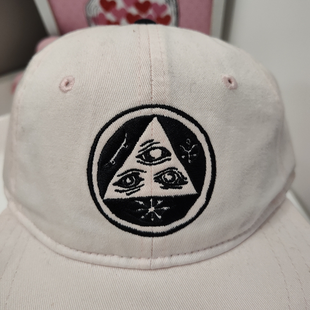 🩷NWT Welcome Skate Talisman Uncon Snap Baby Pink Adjustable Back Ball Cap, OSFM - Picture 9 of 14